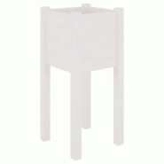 Helloshop26 - Jardinière bac lit surélevé plantes fleurs terrasse jardin d'extérieur 31 x 31 x 70 cm bois de pin massif blanc 02_0038544 - 3000217 Helloshop26 - Jardinière bac lit surélevé plantes fleurs terrasse jardin d'extérieur 31 x 31 x 70 cm bois de pin massif blanc 02_0038544 - 3000217