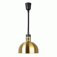 Lampe chauffante dôme rétractable Buffalo finition dorée | Buffalo - DY462