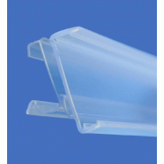Rail 978 mm pour étiquettes PRICER  ou HANSHOW mobilier CEFLA ou KIDER - Transparent_0