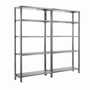 Rayonnage métallique claire-voie galvatop l.2120 x p.400 x h.2000 mm - 8800659