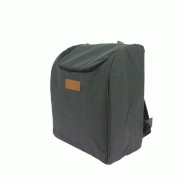 Sac à dos isotherme gris fermeture zip 30x18x37 cm - par 12