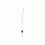 25x Corde / Lanière avec boucle multifonctions blanche - 8412536807039