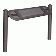 Assis-debout Agora - Structure en tube acier Ø 76mm - Assise perforée 2mm - Hauteur 747mm - Fabrication française_0