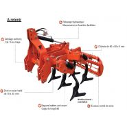 Cultiv'sol - cultivateur agricole - ferrand sarl - largeur de travail 1310 à 2270 mm