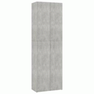 Décoshop26 - Meuble de bureau armoire de rangement 5 étagères avec deux portes couleur gris béton 60 x 32 x 190 cm bois DEC024465 - gris 3000254721130 Décoshop26 - Meuble de bureau armoire de rangement 5 étagères avec deux portes couleur gris béton 60 x 32 x 190 cm bois DEC024465 - gris 3000254721130