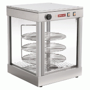 Diamond - Vitrine chauffante rotative D.420 mm professionnel – PIZZA/D42 - gris inox AKS-PIZZA/D42