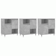 Helloshop26 - Buffet bahut commode armoire meuble de rangement organisateur cuisine salle de séjour salons 3 pcs bois d'ingénierie 02_0037134 - 3000 Helloshop26 - Buffet bahut commode armoire meuble de rangement organisateur cuisine salle de séjour salons 3 pcs bois d'ingénierie 02_0037134 - 3000