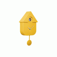 Horloge murale moderne Cuckoo jaune Karlsson - jaune plastique 8714302738852