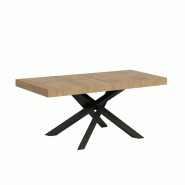 Itamoby Table Extensible 120/380X90 Cm Volantis Premium Chêne Naturel Pieds Anthracite - marron 8050598907283