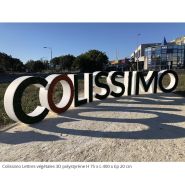 Lettres et/ou logo en polystyrène 3D et lichen scandinave - violet_1