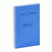 Lot de 5 Agenda 9x15 Hebdoplan S Polypro SD ML, coloris assortis (5) - 3338805010441