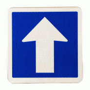 Panneau d'indication C12 - Circulation à sens unique - WP Signalisation - Ultra-résistant et Écoresponsable Panneau d'indication C12 - Circulation à sens unique - WP Signalisation - Ultra-résistant et Écoresponsable