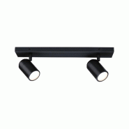 Paulmann Spotlight Zyli  IP44 GU10   230V max. 2x10W gradable Noir mat 66775 - noir métal 66775