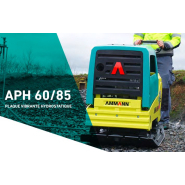 Plaque vibrante hydrostatique - système d'excitation à deux arbres - conçue pour  les espaces exigus - APH 60/85