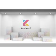 Plv vitrine - meuble présentoir - kontfeel - en multi matériaux