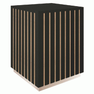 Podium haut Vertigo T03 MDF naturel et noir 45x45x60cm