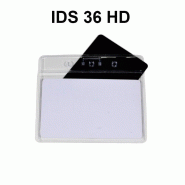 Porte-badge souple 2 poches - Lot de 100  - format 86 x 54 mm - Perforations universelles - Réf : IDS36HD