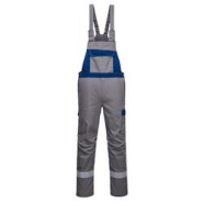 Portwest - Cotte à Bretelles anti feu bicolore BIZFLAME ULTRA Gris Taille 2XL - Normes CE-CAT III et tissu UPF 50+ Portwest - Cotte à Bretelles anti feu bicolore BIZFLAME ULTRA Gris Taille 2XL - Normes CE-CAT III et tissu UPF 50+