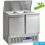 Saladette avec couvercle et réserve 2 portes 240 litres compact line 900x700xh870/1180 - SAL2M/R6 Saladette avec couvercle et réserve 2 portes 240 litres compact line 900x700xh870/1180 - SAL2M/R6