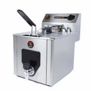Sammic Friteuse industrielle PF-10 400V triphasée professionnelle avec cuve de 8 litres, robinet de vidange d'huile et tête mobile 5200310 - 5130142