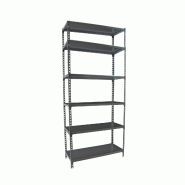 SimonRack Rayonnage métallique, 2500x1200x400 mm, 6 niveaux, tablette métallique, 200 kg au point de flexion, Antracite - Simonclick - métal 842543