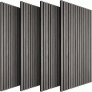 TecTake GmbH tectake Panneaux acoustiques SONIC WALL aspect bois - chêne gris clair, Lot de 4 - 406059 - gris Bois manufacturé 406059 TecTake GmbH tectake Panneaux acoustiques SONIC WALL aspect bois - chêne gris clair, Lot de 4 - 406059 - gris Bois manufacturé 406059