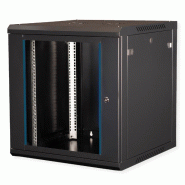 VALUE Boîtier mural 19 pouces 12U, 600 x 600 mm, noir, kit à assembler_0