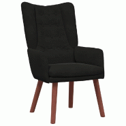 VidaXL fauteuil Noir 63 x 67 x 94 cm Velours Modèle Atlas Compact - 42001820