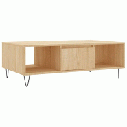 VidaXL Table basse chêne sonoma 104x60x35 cm bois d'ingénierie Modèle Patio Zenith Prime - 827087