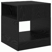 VidaXL Table d'appoint Chêne noir 40,5 x 40 x 45 cm Bois d'ingénierie Modèle Flex Design Pro - 890914