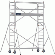 Échafaudage roulant aluminium DOCKER 85 version garde-corps EXMDS - Hauteur de travail : 4,90 m - DUARIB - 7125032 Échafaudage roulant aluminium DOCKER 85 version garde-corps EXMDS - Hauteur de travail : 4,90 m - DUARIB - 7125032