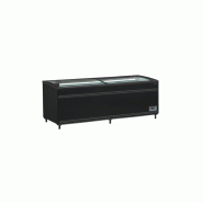 Bac bi-température 2m10 ICEBLACK - Réfrigéré avec couvercles vitrés incurvés et coulissants, modèle ETEF SFI210B