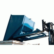 Benne auto-basculante renforcée - volume de 150 l à 2500 l - pour tri et manutention des déchets