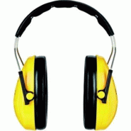 Casque antibruit Peltor Optime 1 - protection élagage, forestier et chantier - Jaune - SNR27