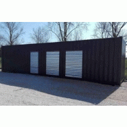 Container 40' avec rideaux métalliques pour du self-stockage