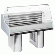 Coolhead Comptoir réfrigéré poissons et mollusques, plan granit, intérieur inox AISI 316, -1°C/+5°C, 200×120×118 cm, Cool Head WFH200 - 2461