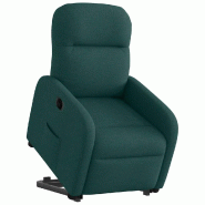 Fauteuil inclinable électrique vert foncé tissu Modèle Wervoria - 8721102959806