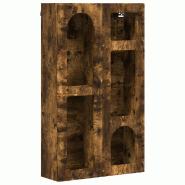 Helloshop26 - Armoire suspendue 59 x 20 x 100 cm pour salle de bain avec grand espace de stockage moderne en bois d'ingénierie chêne 02_0054796 - Bo