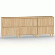 Helloshop26 - Buffet bahut commode armoire meuble de rangement organisateur cuisine salle de séjour salons 3 pcs sonoma 60 x 35 x 70 02_0037097 - 300 Helloshop26 - Buffet bahut commode armoire meuble de rangement organisateur cuisine salle de séjour salons 3 pcs sonoma 60 x 35 x 70 02_0037097 - 300