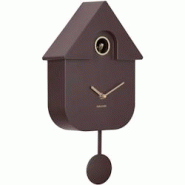 Horloge murale en ABS Modern Cuckoo Oro marron Karlsson - marron 8714302775390 Horloge murale en ABS Modern Cuckoo Oro marron Karlsson - marron 8714302775390