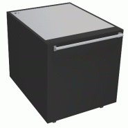 ITALCONCEPT L2G Meuble Caisse Neutre Plateau Inox Ep.12/10, 860 x 800 x 1000mm - 3616350168979