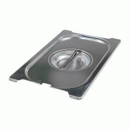 RM GASTRO Couvercle GN 1/4 ouverture pour louche poignées escamontables inox REDFOX - VGN 1/4 NU - REDFOX - 0615402138222