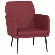 VidaXL Fauteuil Bordeaux 61x78x80 cm Similicuir Modèle Vega StudioDesk Advance - 351396