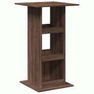 VidaXL Table de bar avec rangement chêne marron bois d’ingénierie Modèle Boréal Ligne - 854334