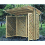 Abri bus / structure en bois / bardage en bois / 283 x 180 cm