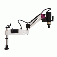 Bras de taraudage électrique M6 à M36 écran tactile PLC servo 1,2 kW 230 V portée effective 1180 mm avec 13 douilles ø31 mm Optidrill DG36