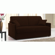 CANAPÉ LIT 3 PLACES SUN CONVERTIBLE EXPRESS 140CM MICROFIBRE MARRON MATELAS ÉPAISSEUR 16CM CANAPÉ LIT 3 PLACES SUN CONVERTIBLE EXPRESS 140CM MICROFIBRE MARRON MATELAS ÉPAISSEUR 16CM