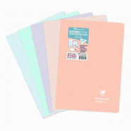 Clairefontaine Lot de 10 Cahier Kover Book A4, 96p./48 feuilles 90 g/m² piquées, couv. Opaques assorties (5), Séyès - 3037929714715