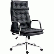 CLP Fauteuil de bureau Sotira en véritable cuir ajustable et pivotant Noir - noir cuir 314990 CLP Fauteuil de bureau Sotira en véritable cuir ajustable et pivotant Noir - noir cuir 314990