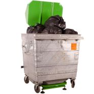 Compacteur et tasseur de bac pour DIB (Déchets Industriels Banals) (660L à 1100L). Compacteur et tasseur de bac pour DIB (Déchets Industriels Banals) (660L à 1100L).